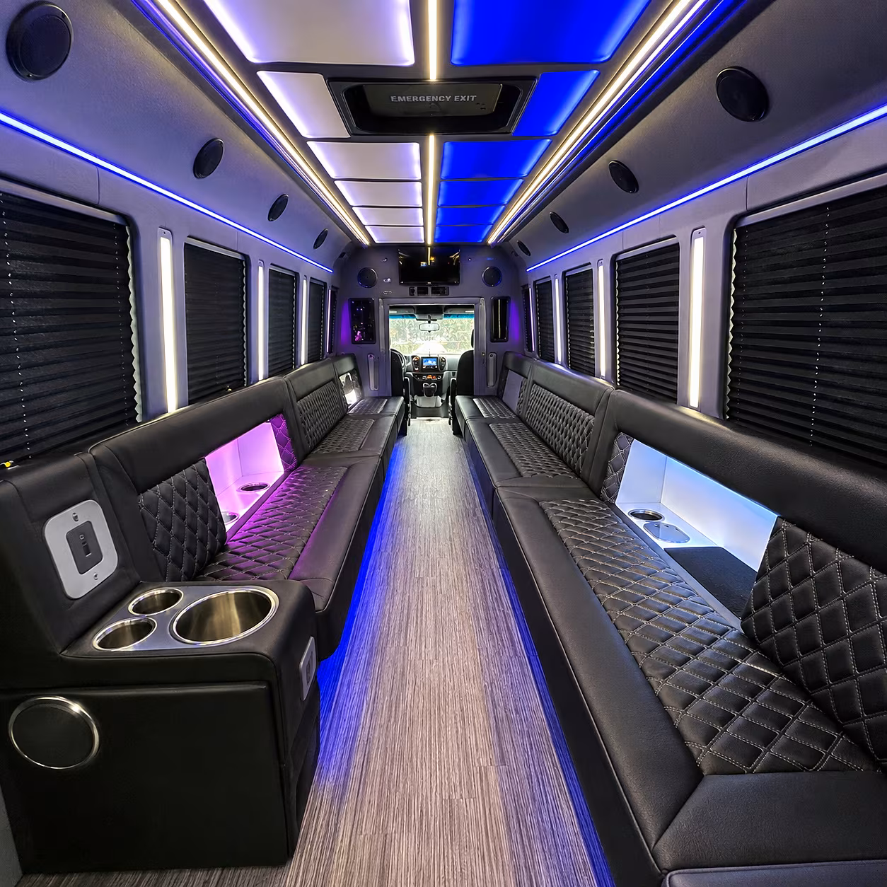 alhambra party bus rentals inside